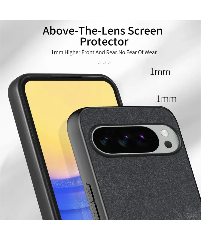 Coque Google Pixel 10 Pro XL Effet Cuir Vintage | RETROVA Noir - photo 17