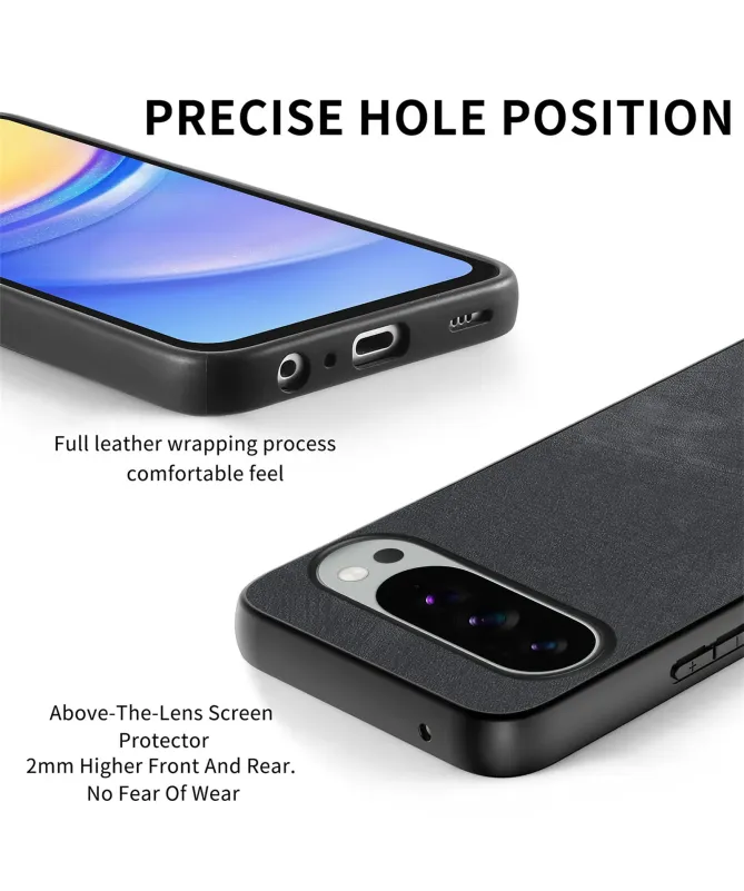 Coque Google Pixel 10 Pro XL Effet Cuir Vintage | RETROVA Noir - photo 18