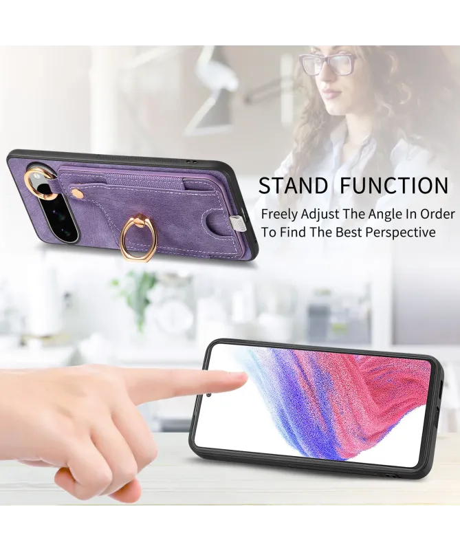 Coque Google Pixel 10 Pro XL avec Porte-cartes et Anneau