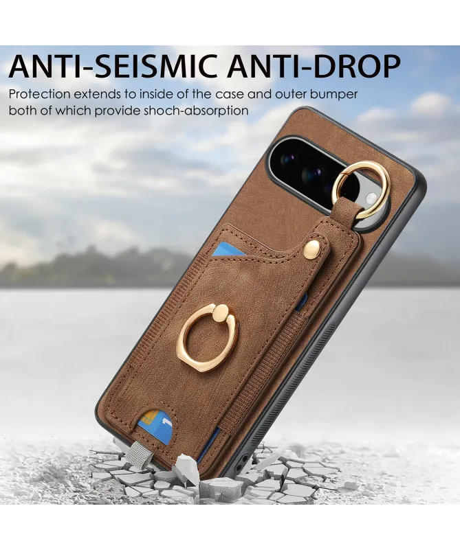 Coque Google Pixel 10 Pro XL avec Porte-cartes et Anneau