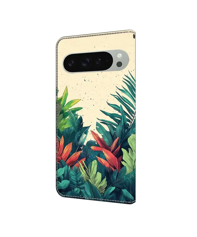 Housse Google Pixel 10 Pro XL Feuilles Tropicales