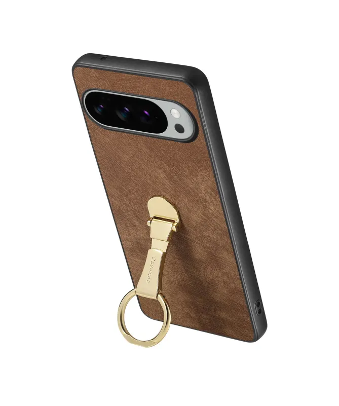 Coque Google Pixel 10 Pro XL Rétro avec Anneau | VINTAGE Marron - photo 3