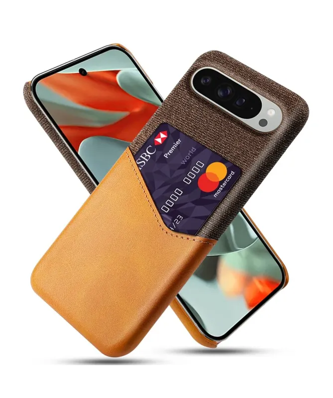 Coque Google Pixel 10 Pro XL Texture Tissu et Porte-carte | TÄCKA