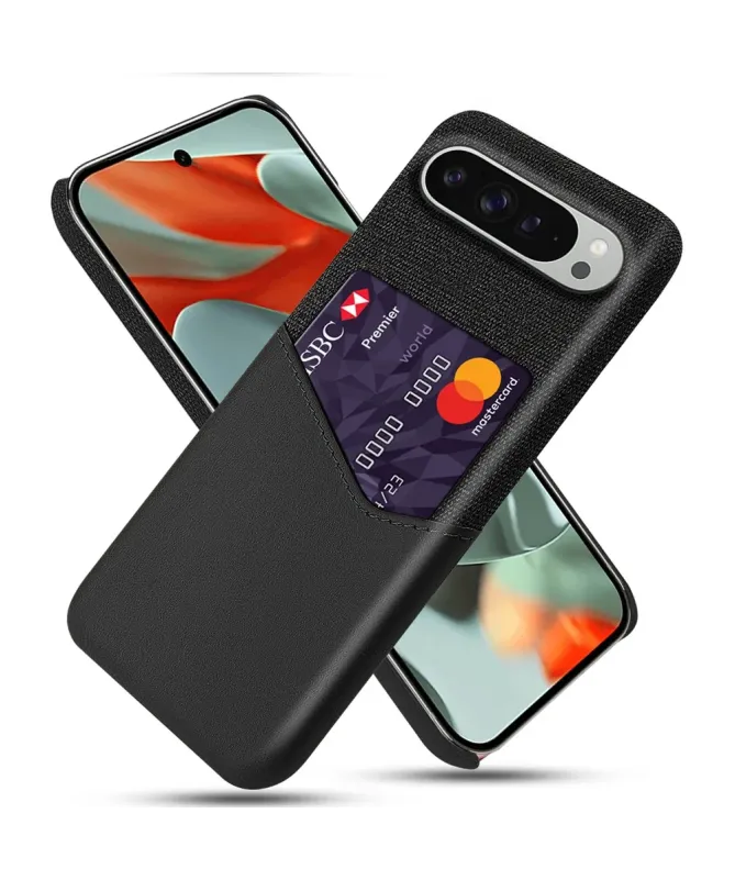 Coque Google Pixel 10 Pro XL Texture Tissu et Porte-carte | TÄCKA