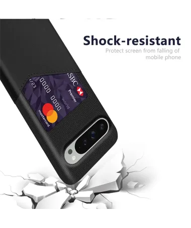 Coque Google Pixel 10 Pro XL Texture Tissu et Porte-carte | TÄCKA