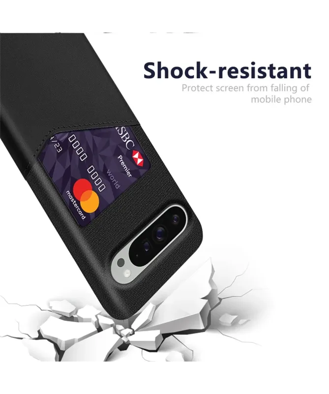Coque Google Pixel 10 Pro XL Texture Tissu et Porte-carte | TÄCKA