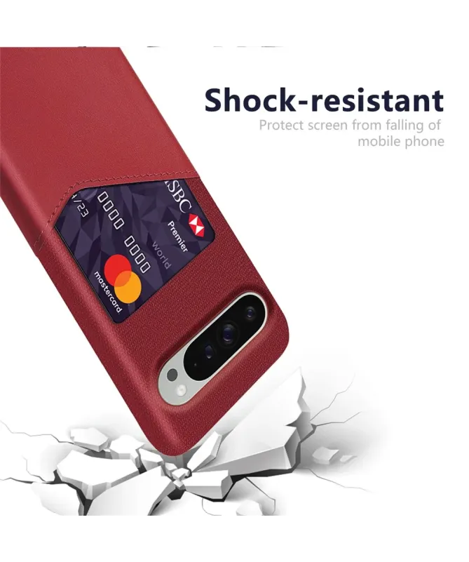 Coque Google Pixel 10 Pro XL Texture Tissu et Porte-carte | TÄCKA