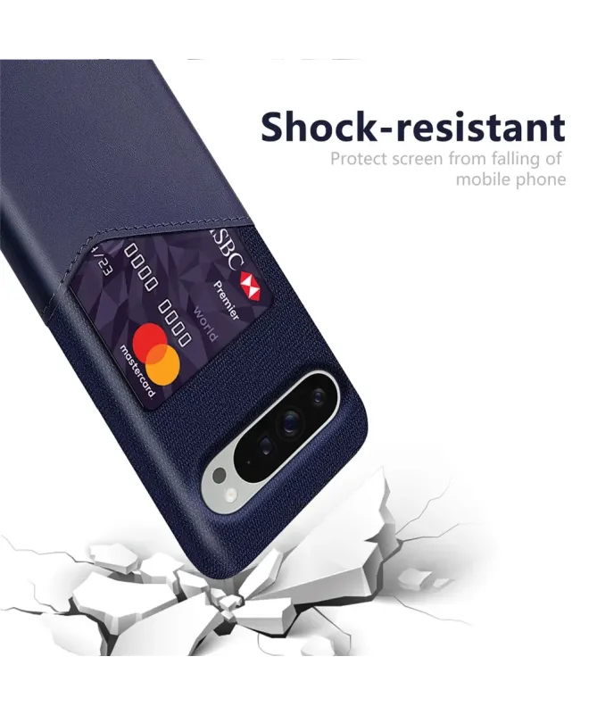 Coque Google Pixel 10 Pro XL Texture Tissu et Porte-carte | TÄCKA