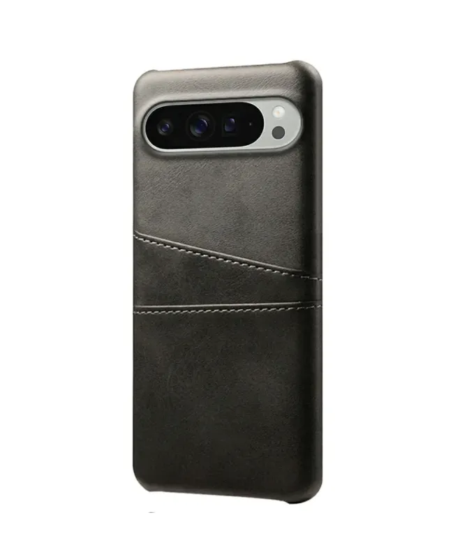 Coque Google Pixel 10 Pro XL Porte Cartes Simili Cuir Basique