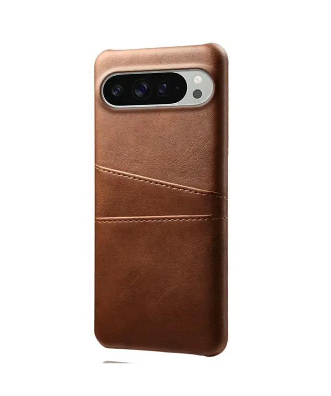 Coque Google Pixel 10 Pro XL Porte Cartes Simili Cuir Basique