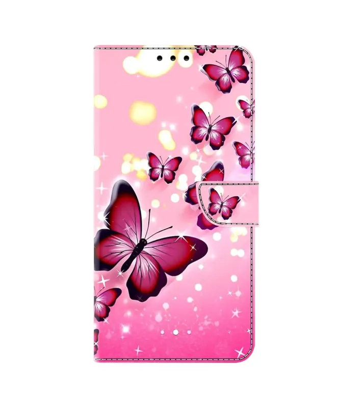 Housse Xiaomi Redmi Note 14 4G Papillons Scintillants
