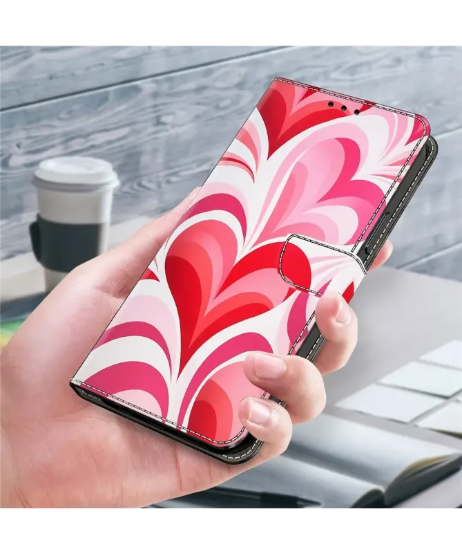 Housse Xiaomi Redmi Note 14 4G Cœurs Psychédéliques