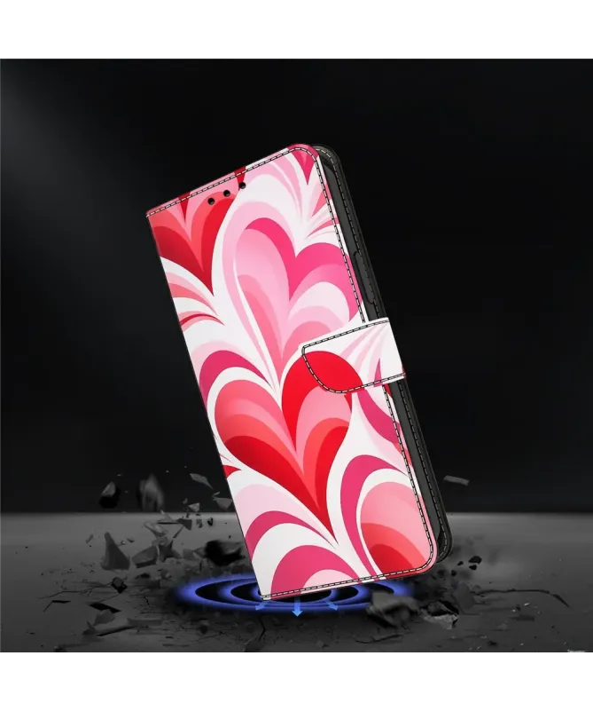 Housse Xiaomi Redmi Note 14 4G Cœurs Psychédéliques