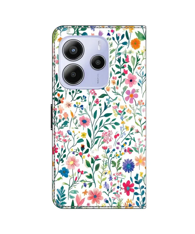Housse Xiaomi Redmi Note 14 4G Prairie Fleurie