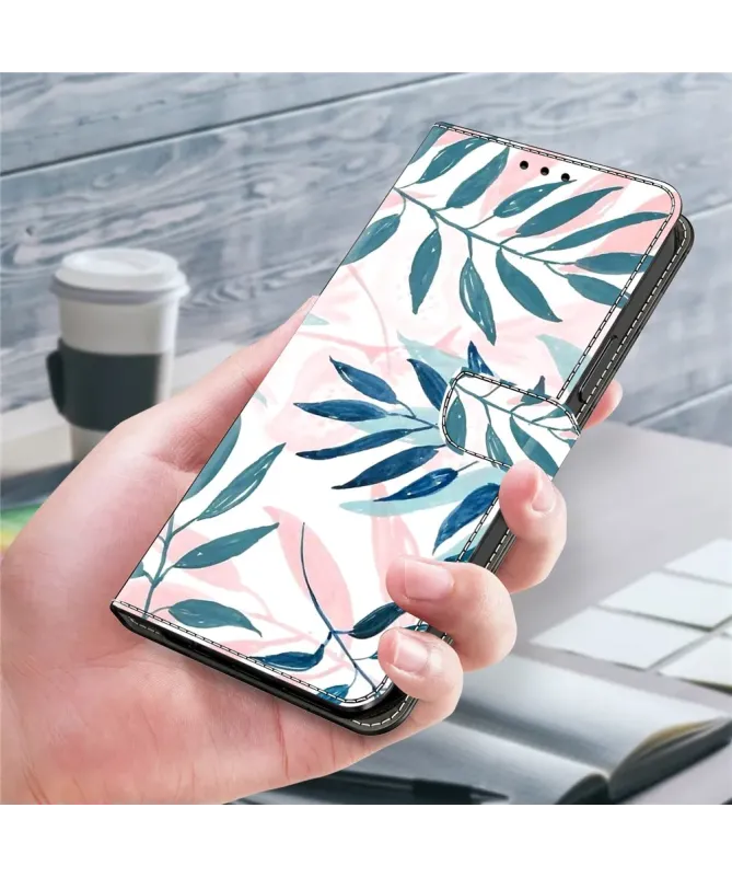 Housse Xiaomi Redmi Note 14 4G Aquarelle Feuilles