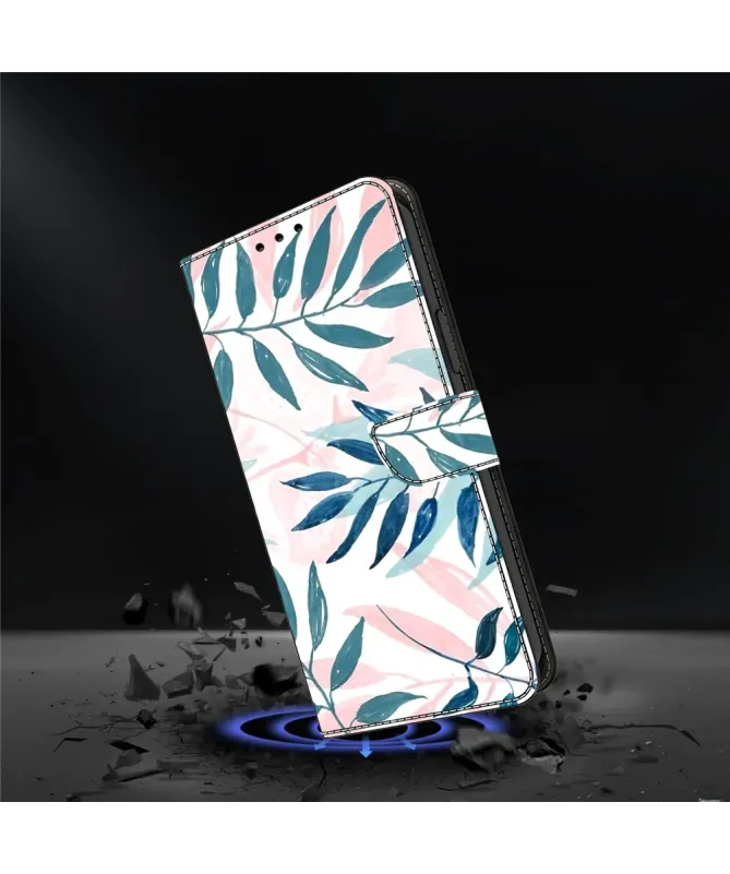 Housse Xiaomi Redmi Note 14 4G Aquarelle Feuilles