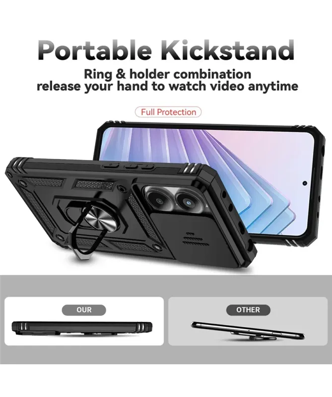 Coque Xiaomi Redmi Note 14 4G Camera Slide Fonction Support