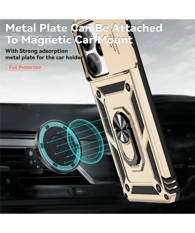 Coque Xiaomi Redmi Note 14 4G Camera Slide Fonction Support