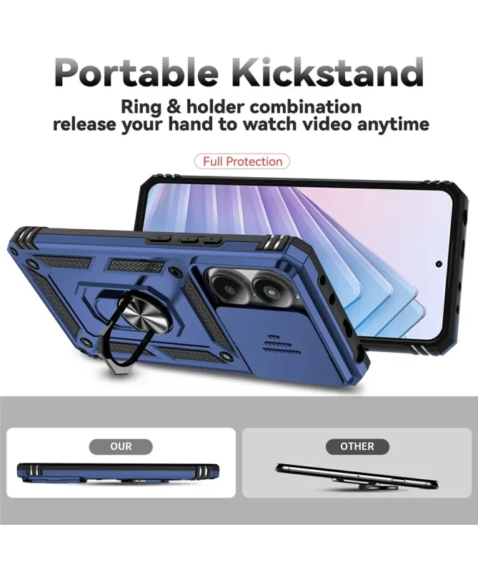 Coque Xiaomi Redmi Note 14 4G Camera Slide Fonction Support