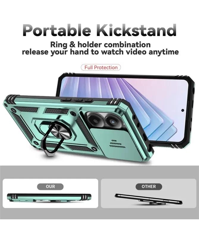 Coque Xiaomi Redmi Note 14 4G Camera Slide Fonction Support