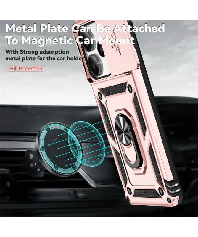 Coque Xiaomi Redmi Note 14 4G Camera Slide Fonction Support