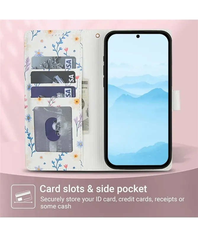 Housse Xiaomi Redmi Note 14 4G Matelassée Fleurs des Champs