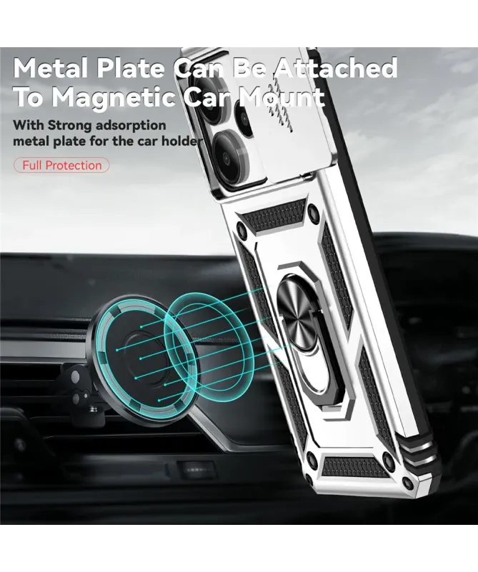 Coque Xiaomi Redmi Note 14 4G Camera Slide Fonction Support