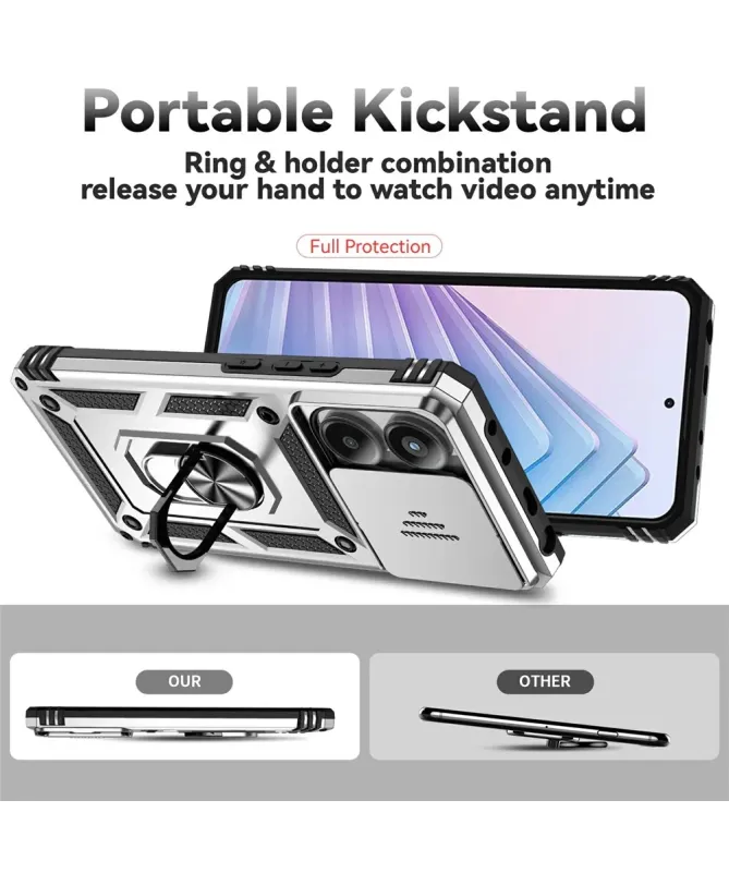 Coque Xiaomi Redmi Note 14 4G Camera Slide Fonction Support