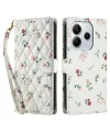 Housse Xiaomi Redmi Note 14 4G Matelassée et Fleurie