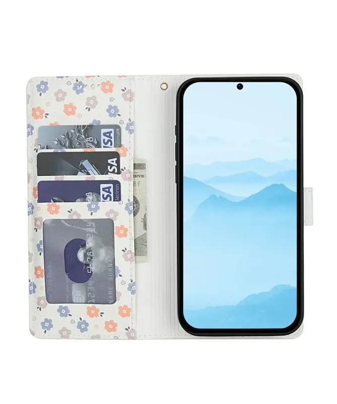 Housse Xiaomi Redmi Note 14 4G Matelassée et Petites Fleurs