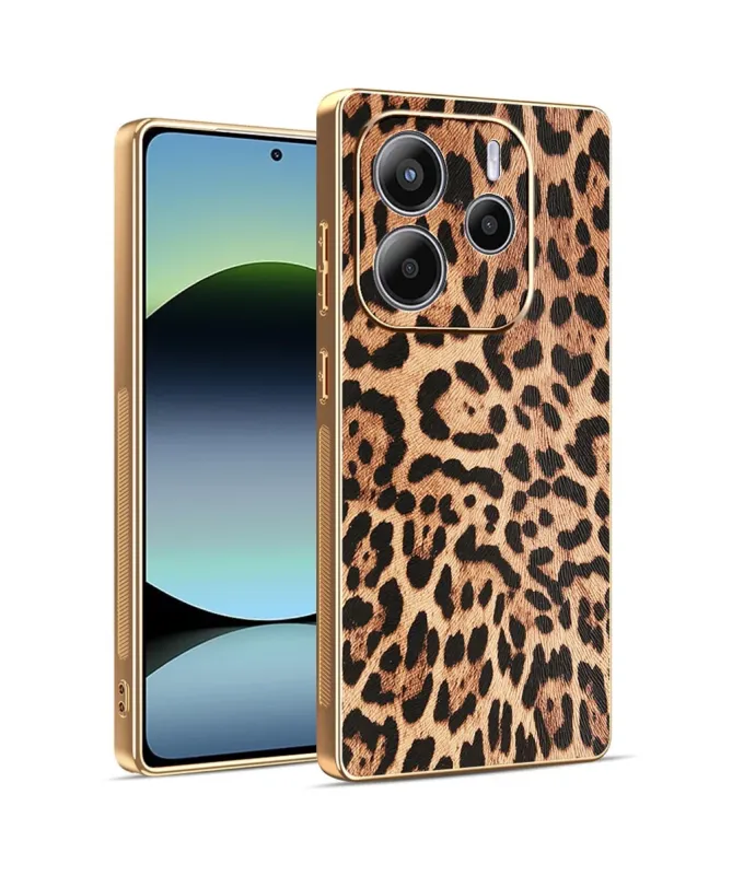 Coque Xiaomi Redmi Note 14 4G Léopard Doré