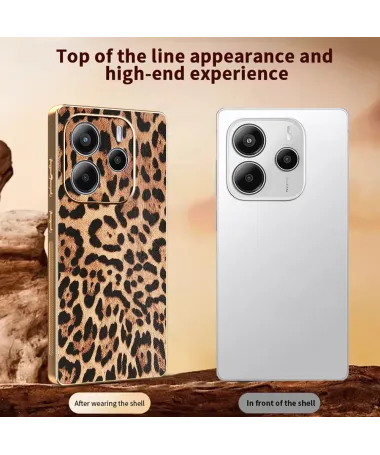 Coque Xiaomi Redmi Note 14 4G Léopard Doré