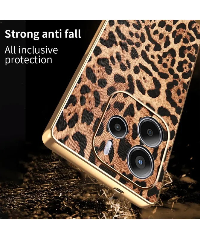 Coque Xiaomi Redmi Note 14 4G Léopard Doré