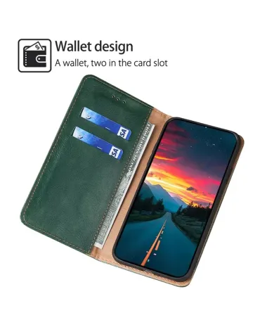 Flip cover Xiaomi Redmi Note 14 4G PURE simili cuir