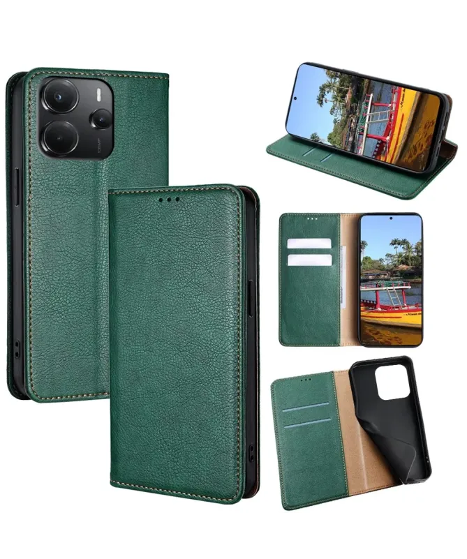 Flip cover Xiaomi Redmi Note 14 4G PURE simili cuir