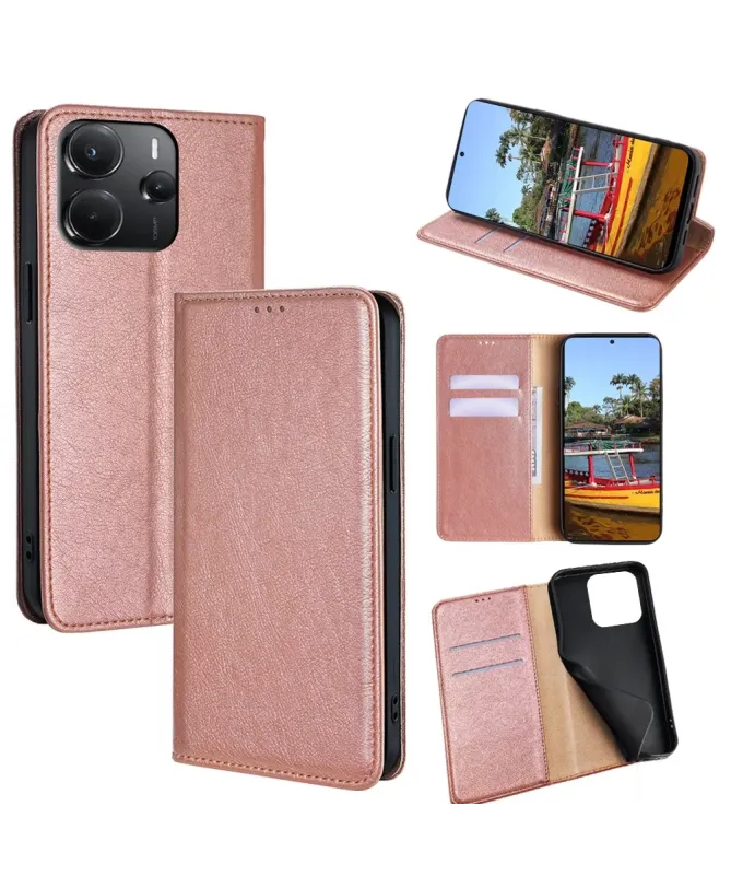 Flip cover Xiaomi Redmi Note 14 4G PURE simili cuir