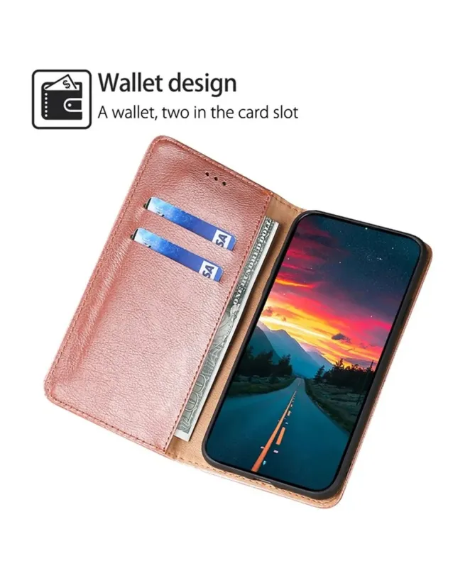 Flip cover Xiaomi Redmi Note 14 4G PURE simili cuir