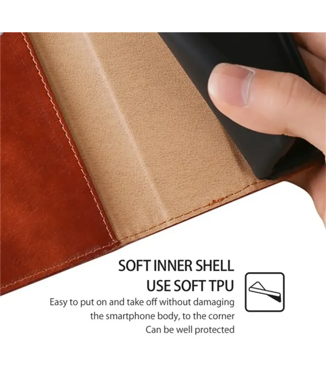 Flip cover Xiaomi Redmi Note 14 4G PURE simili cuir