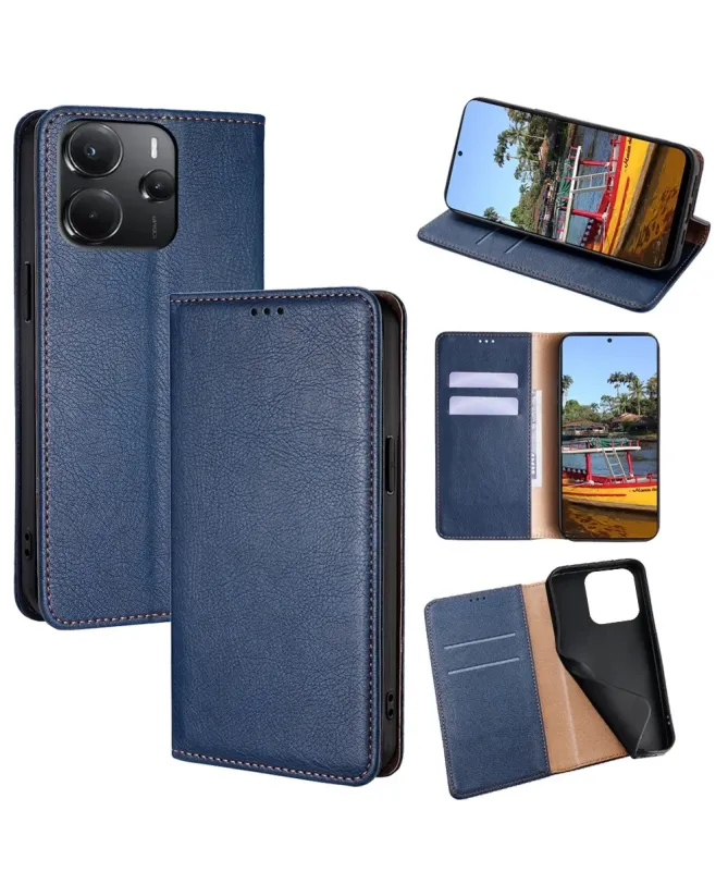 Flip cover Xiaomi Redmi Note 14 4G PURE simili cuir