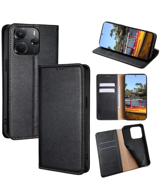 Flip cover Xiaomi Redmi Note 14 4G PURE simili cuir