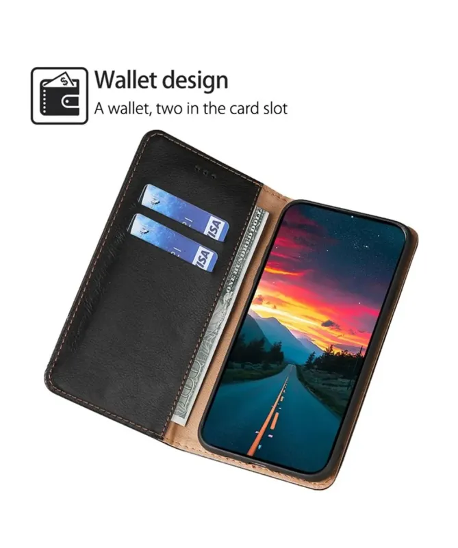 Flip cover Xiaomi Redmi Note 14 4G PURE simili cuir