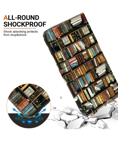 Housse Xiaomi Redmi Note 14 4G Bibliothèque Vintage