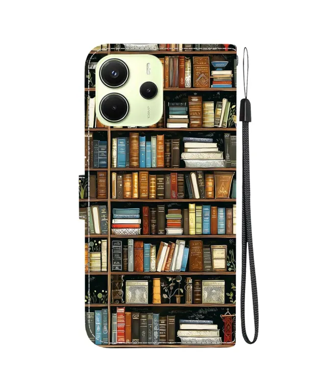 Housse Xiaomi Redmi Note 14 4G Bibliothèque Vintage