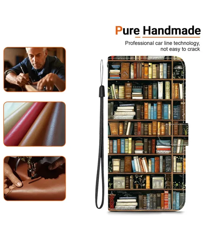 Housse Xiaomi Redmi Note 14 4G Bibliothèque Vintage