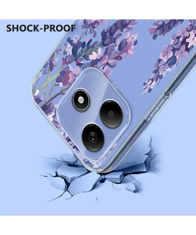 Coque Xiaomi Redmi Note 14 4G Transparente Anti-choc Motif Glycine