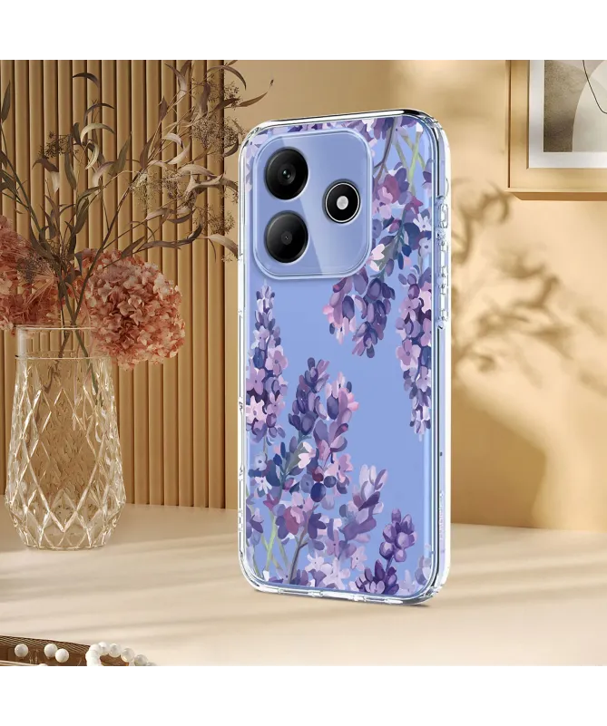 Coque Xiaomi Redmi Note 14 4G Transparente Anti-choc Motif Glycine