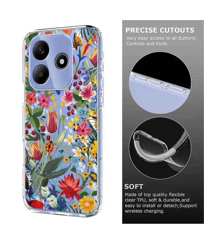 Coque Xiaomi Redmi Note 14 4G Fleur de Lys