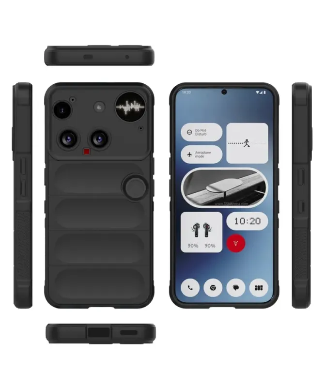 Coque Nothing Phone (3) Rugged silicone avec verre trempé