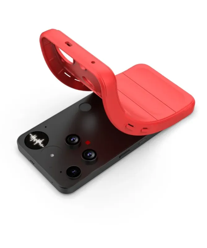 Coque Nothing Phone (3) Rugged silicone avec verre trempé