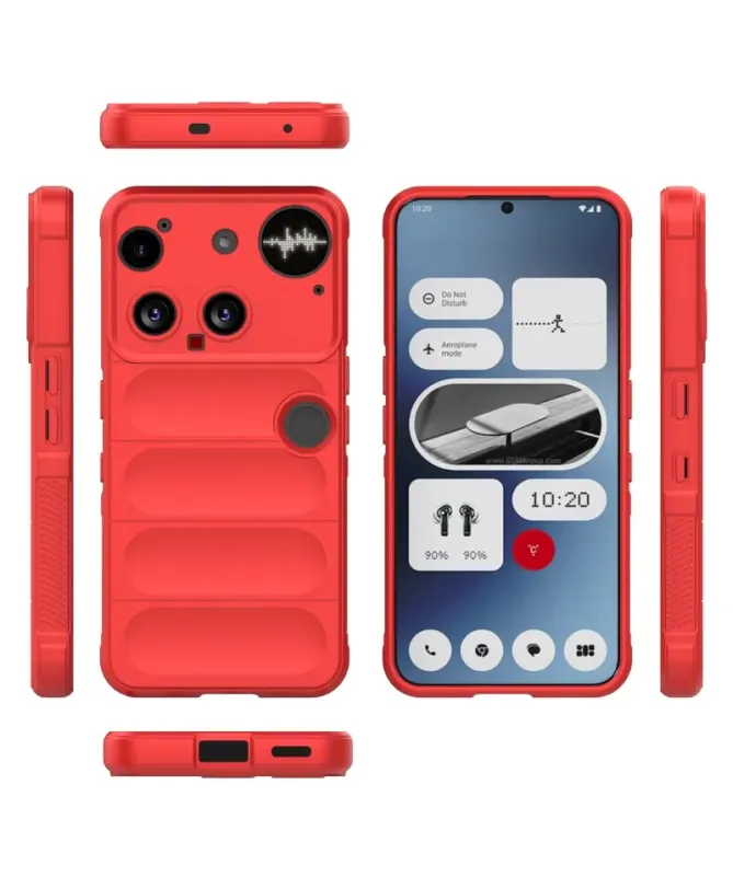 Coque Nothing Phone (3) Rugged silicone avec verre trempé